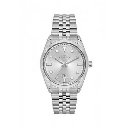 F11567AWT Çelik Kordonlu Erkek Kol Saati