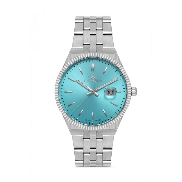 F11569AWT Çelik Kordonlu Erkek Kol Saati