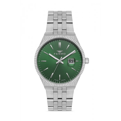 F11569AWT Çelik Kordonlu Erkek Kol Saati