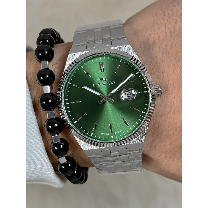 F11569AWT Çelik Kordonlu Erkek Kol Saati