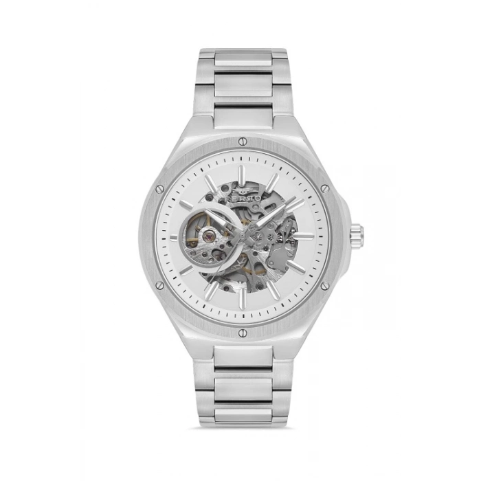 F31443A Çelik Kordonlu Otomatik Erkek Kol Saati