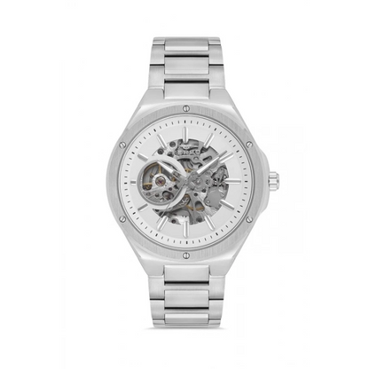 F31443A Çelik Kordonlu Otomatik Erkek Kol Saati