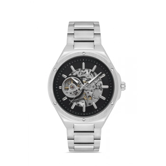 F31443A Çelik Kordonlu Otomatik Erkek Kol Saati