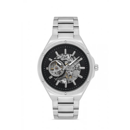 F31443A Çelik Kordonlu Otomatik Erkek Kol Saati