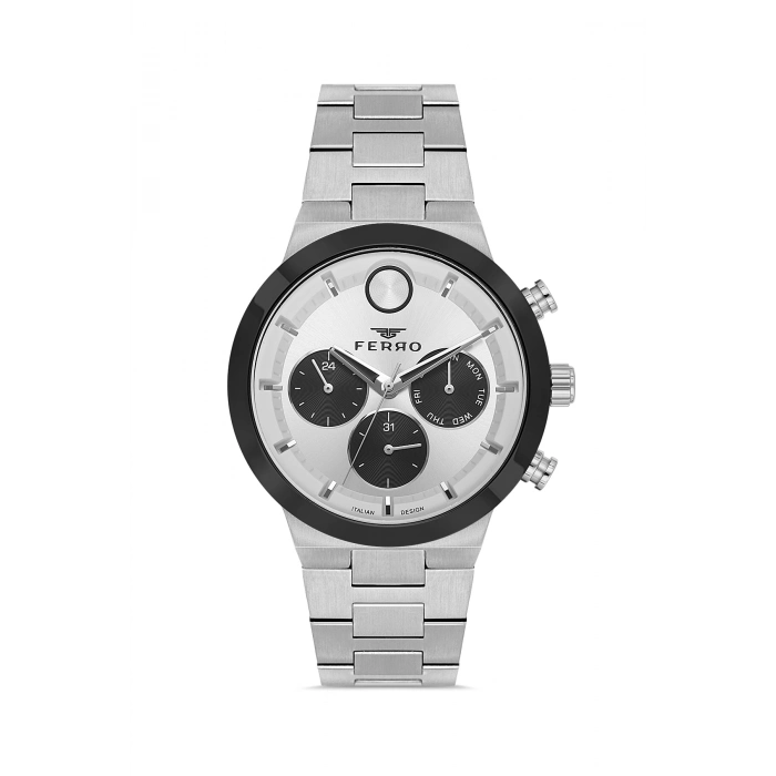 FM11568AWT Çelik Kordonlu Erkek Kol Saati