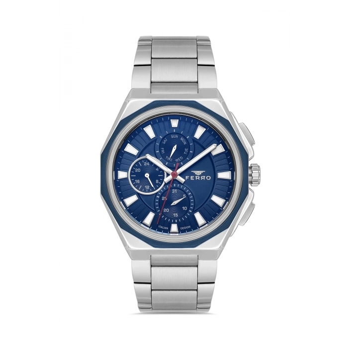 FM11590AWT Çelik Kordonlu Erkek Kol Saati