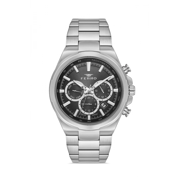 FM11641AWT Çelik Kordonlu Erkek Kol Saati