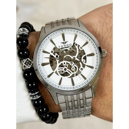 FM31440A Çelik Kordonlu Otomatik Erkek Kol Saati