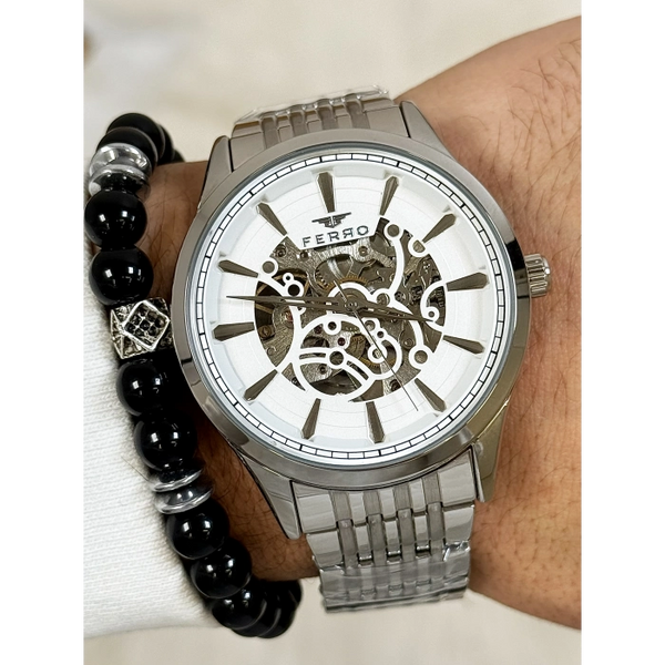 FM31440A Çelik Kordonlu Otomatik Erkek Kol Saati