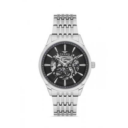 FM31440A Çelik Kordonlu Otomatik Erkek Kol Saati