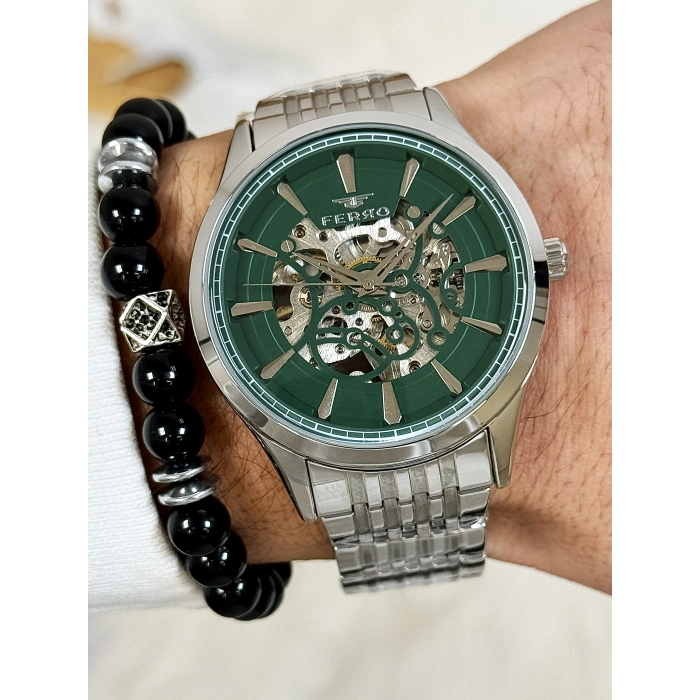 FM31440A Çelik Kordonlu Otomatik Erkek Kol Saati