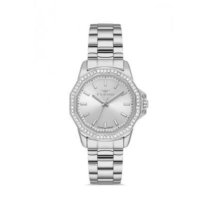 FL21540AWT Çelik Kordonlu Kadın Kol Saati