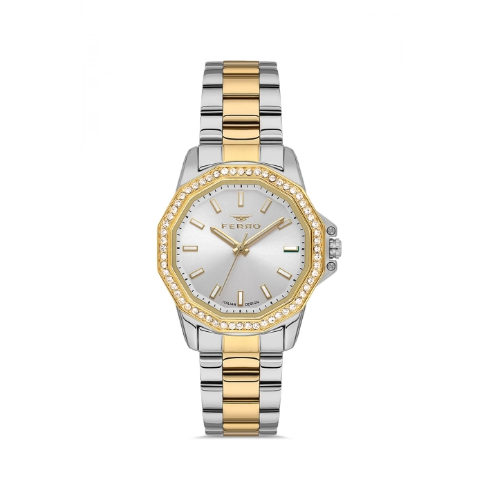 FL21540AWT Çelik Kordonlu Kadın Kol Saati