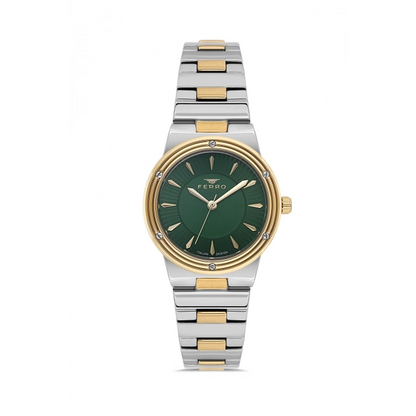 FL21586AWT Çelik Kordonlu Kadın Kol Saati