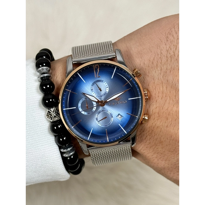 FM11039C Hasır Kordonlu Erkek Kol Saati