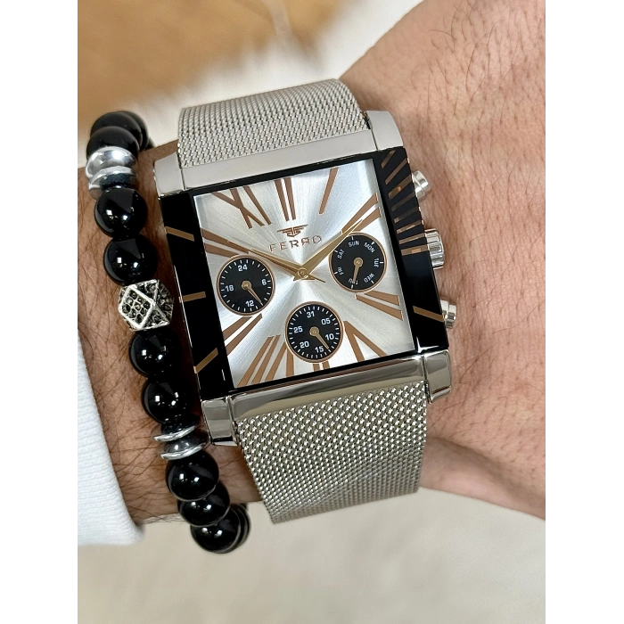 FM41292C Hasır Kordonlu Erkek Kol Saati