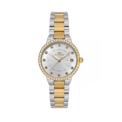 FL21349A Çelik Kordonlu Kadın Kol Saati