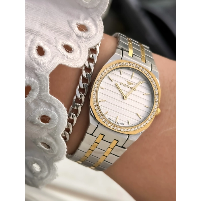 FL43003A Çelik Kordonlu Kadın Kol Saati