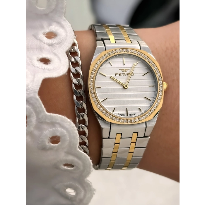 FL43003A Çelik Kordonlu Kadın Kol Saati