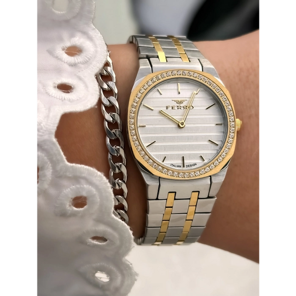 FL43003A Çelik Kordonlu Kadın Kol Saati