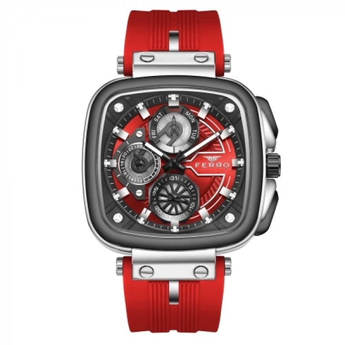 FM11352D Silikon Kordonlu Erkek Kol Saati