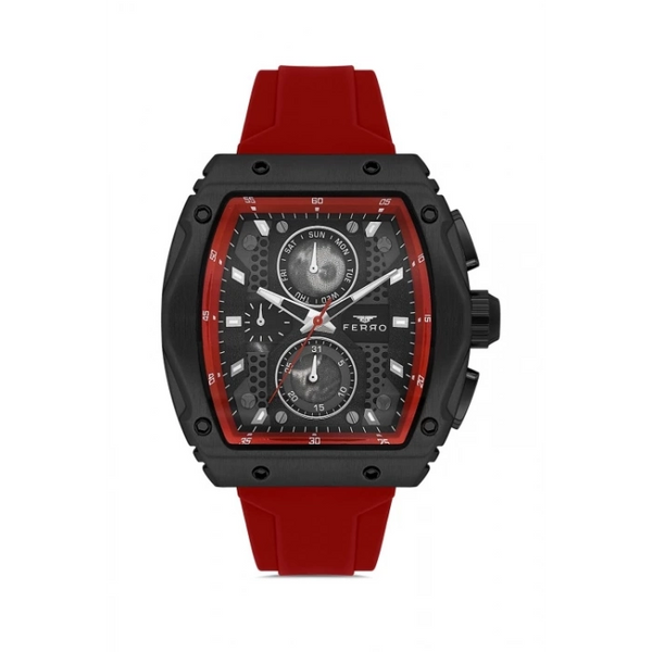 FM11351D Silikon Kordonlu Erkek Kol Saati