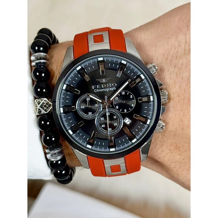 FM11379DWT Silikon Kordonlu Erkek Kol Saati