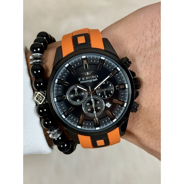 FM31346D Silikon Kordonlu Erkek Kol Saati