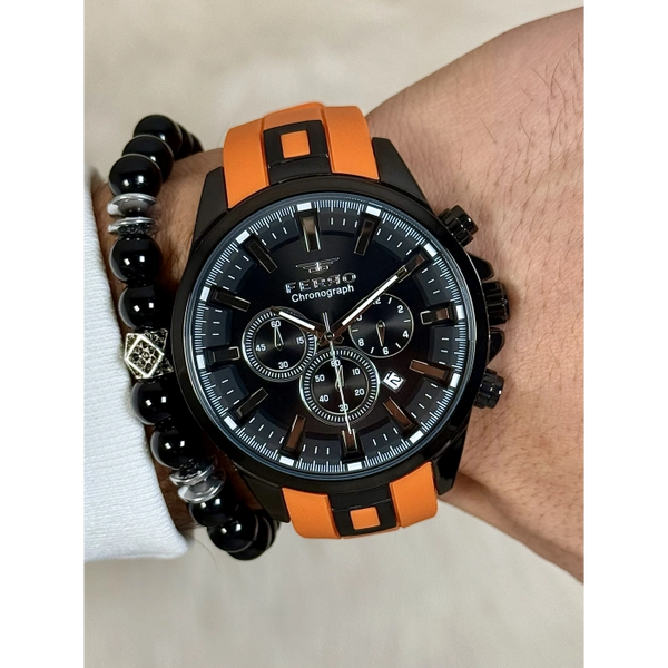 FM31346D Silikon Kordonlu Erkek Kol Saati