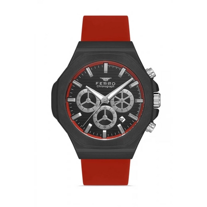 FM31348D Silikon Kordonlu Erkek Kol Saati