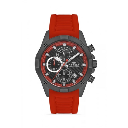 FM31361D Silikon Kordonlu Erkek Kol Saati