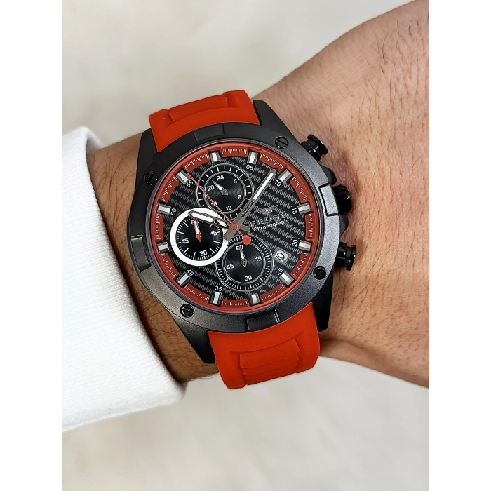 FM31361D Silikon Kordonlu Erkek Kol Saati