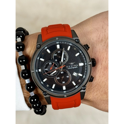 FM31363D Silikon Kordonlu Erkek Kol Saati