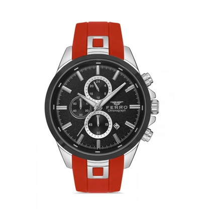 FM31380D Silikon Kordonlu Erkek Kol Saati