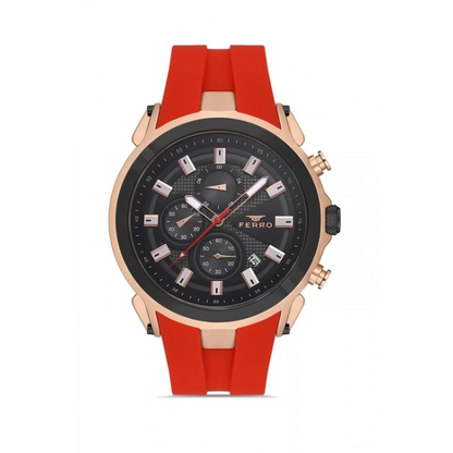 FM31402D Silikon Kordonlu Erkek Kol Saati