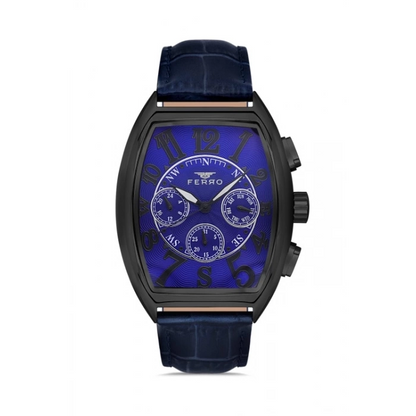 FM11447B Deri Kordonlu Erkek Kol Saati