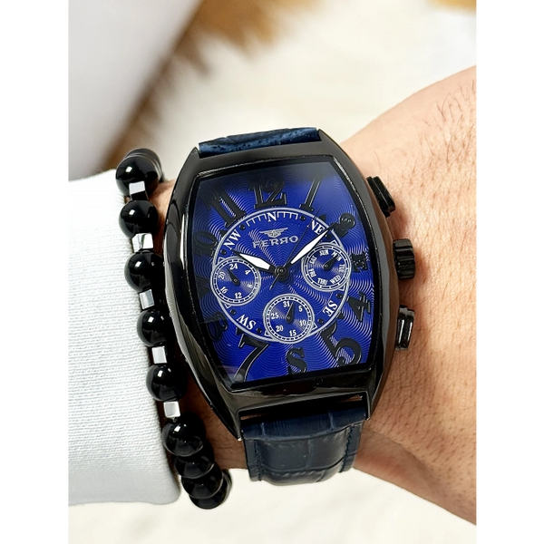 FM11447B Deri Kordonlu Erkek Kol Saati