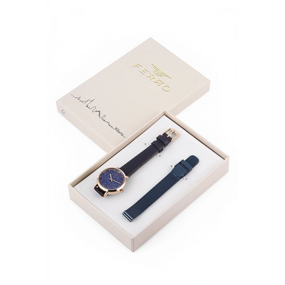 F21195BWT Deri Kordonlu Kadın Kol Saati