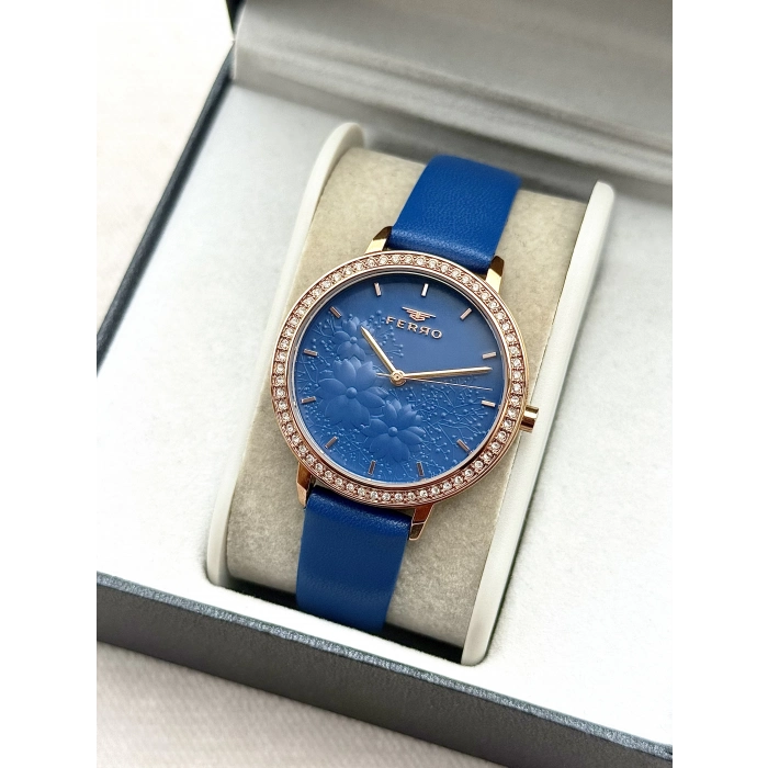 FL21242B Deri Kordonlu Kadın Kol Saati