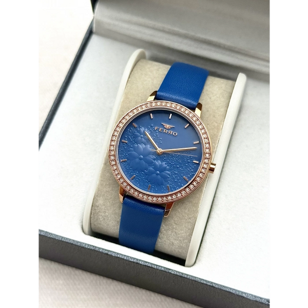 FL21242B Deri Kordonlu Kadın Kol Saati