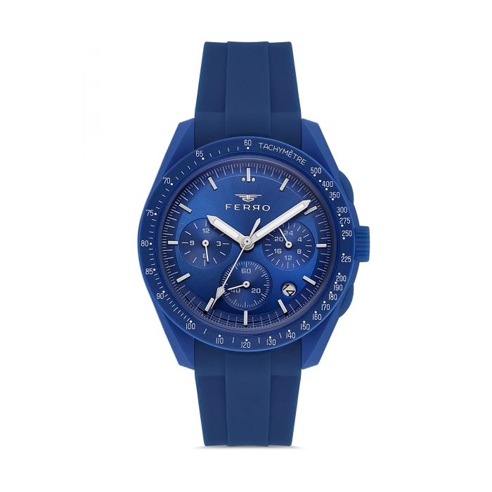 FM11401D Silikon Kordonlu Erkek Kol Saati