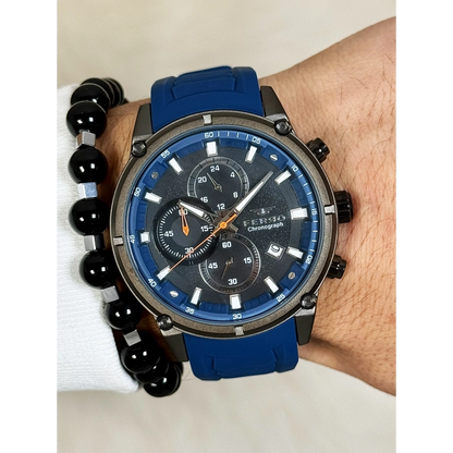 FM31363D Silikon Kordonlu Erkek Kol Saati