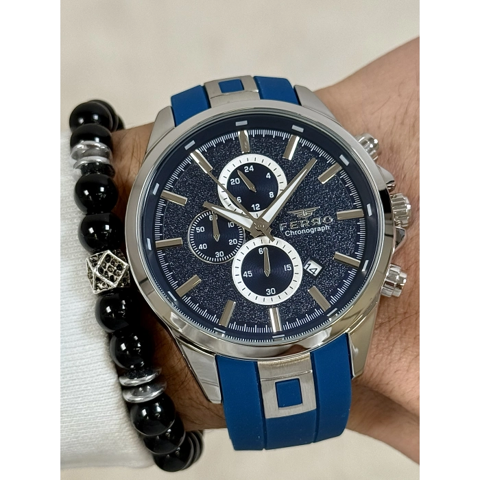 FM31380D Silikon Kordonlu Erkek Kol Saati