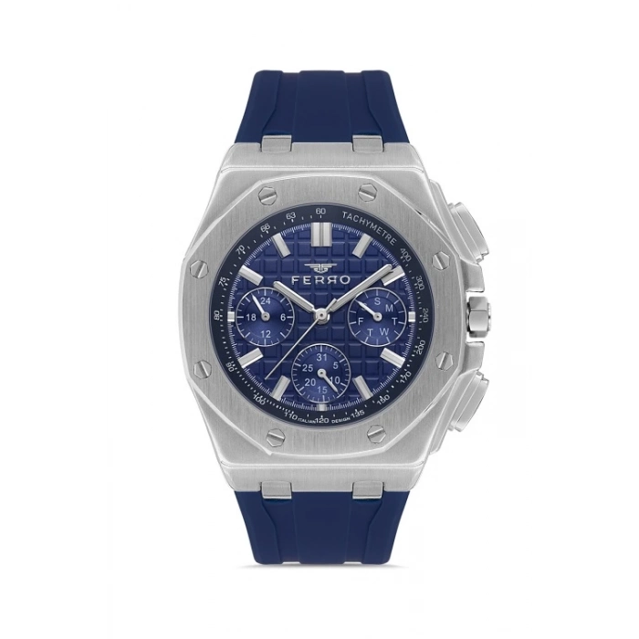 FM43001D Silikon Kordonlu Erkek Kol Saati