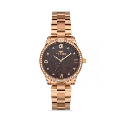 FL21286A Çelik Kordonlu Kadın Kol Saati