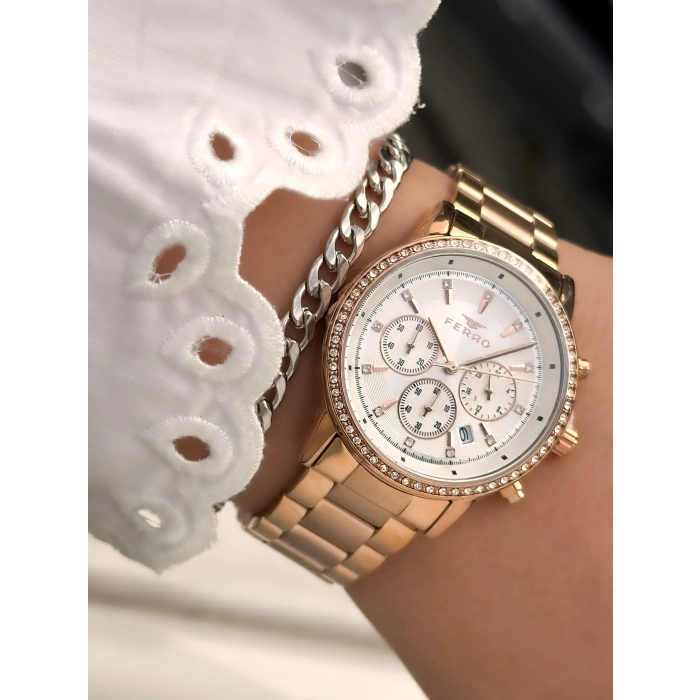 FL41258A Çelik Kordonlu Kadın Kol Saati