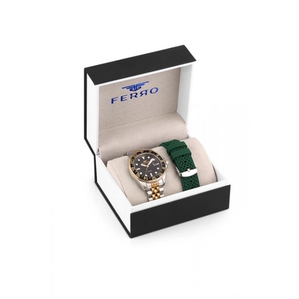 F11196DA Çelik Kordonlu Erkek Kol Saati