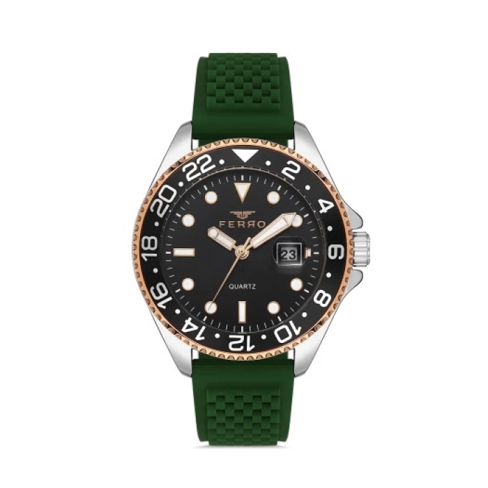 F11196DA Çelik Kordonlu Erkek Kol Saati