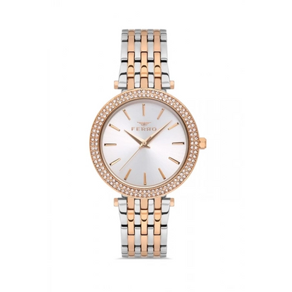 FL21449A Çelik Kordonlu Kadın Kol Saati