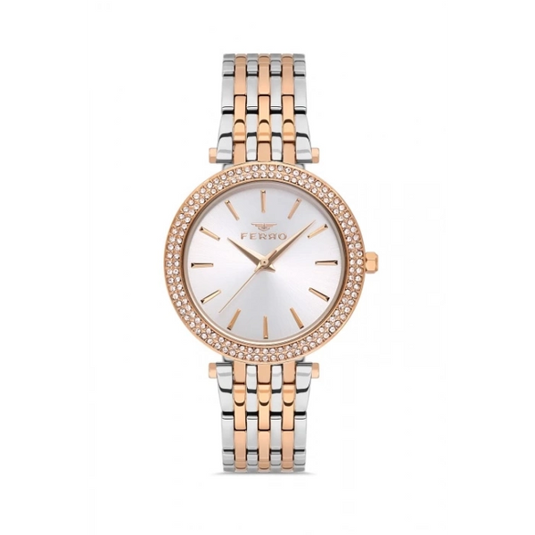 FL21449A Çelik Kordonlu Kadın Kol Saati